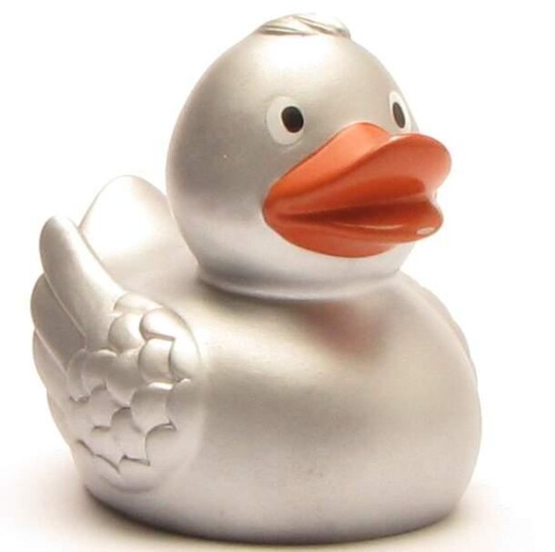 Badeente silber
