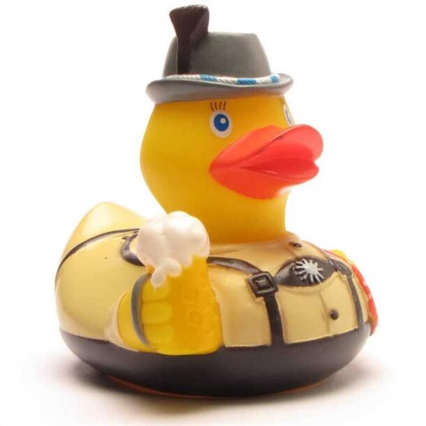 Bayer mit Brezel Badeente