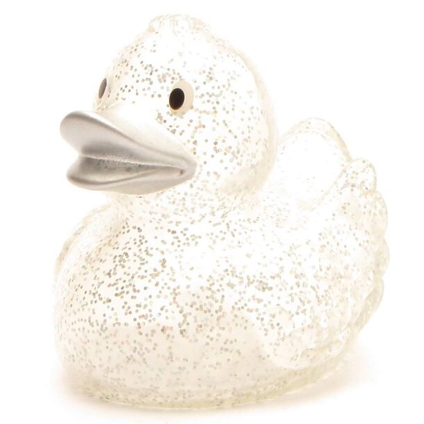 Glitzer mit silbernem Schnabel Badeente