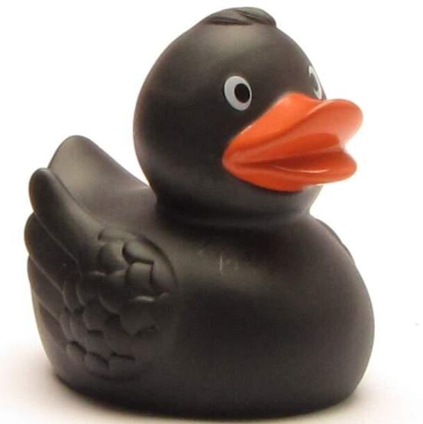 Badeente schwarz