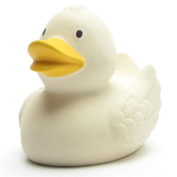 Naturkautschuk weiss Badeente