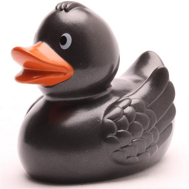 Anthrazit Badeente