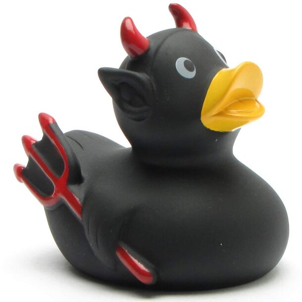 Teufel schwarz Badeente