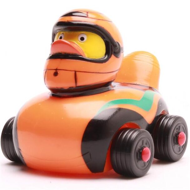Duck on Wheels-orange Badeente
