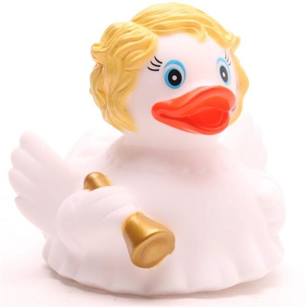 Engel mit bondem Haar Badeente