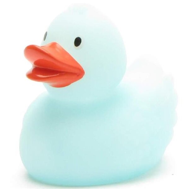 Glow in the Dark Badeente blau