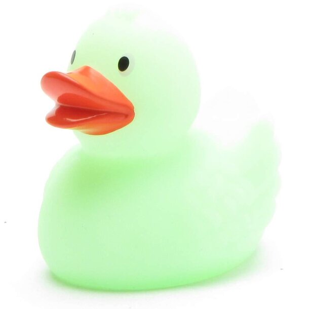 Glow in the Dark Badeente grün