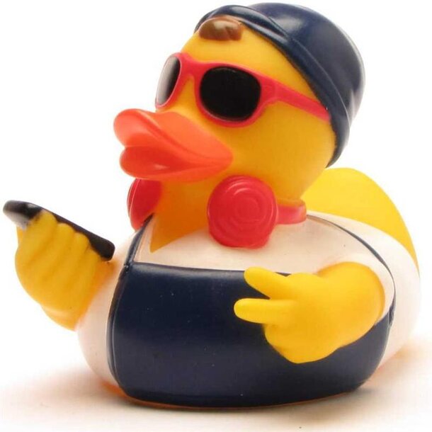 Hipster weiss Badeente