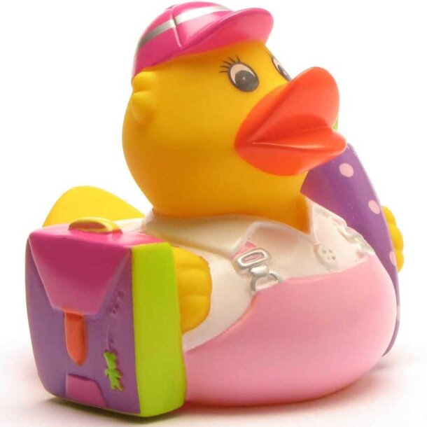 Schulanfängerin Badeente