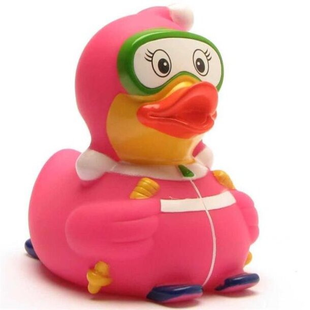 Skihaserl pink Badeente