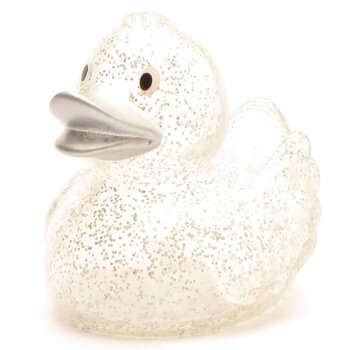 Glitzer mit silbernem Schnabel Badeente