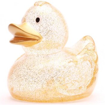Glitzer mit goldenem Schnabel Badeente