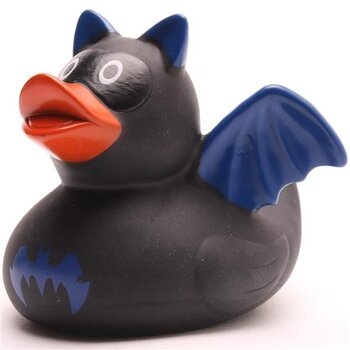 Badeente Dark Hero schwarz/blau