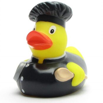 Koch schwarz Badeente