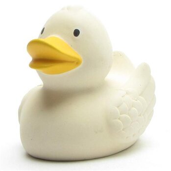Naturkautschuk weiss Badeente