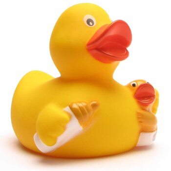Nuckelflasche Badeente