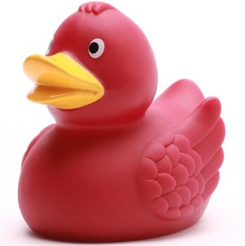 Badeente weinrot