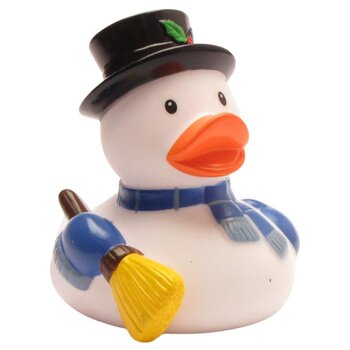 Schneemann Badeente
