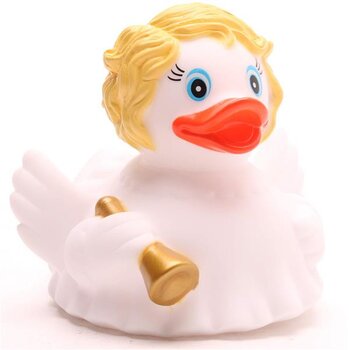 Engel mit bondem Haar Badeente