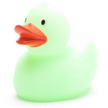 Glow in the Dark Badeente grün