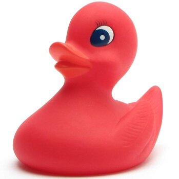 Badeente rot 10 cm