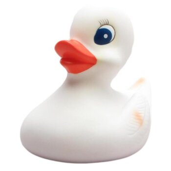 Badeente weiß 10 cm