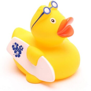 Surfer blau Badeente