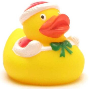 Weihnachtsmann Badeente 6 cm