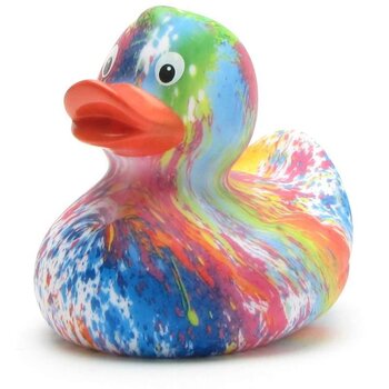 Rainbow mit orangen Schnabel Badeente