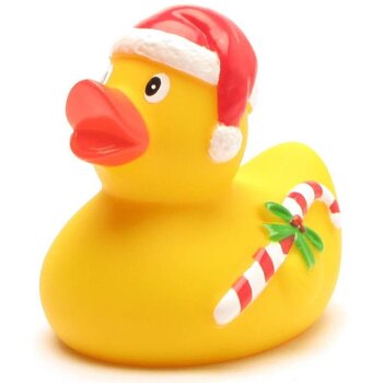 Xmas Weihnachtsmann mit Zuckerstange Badeente